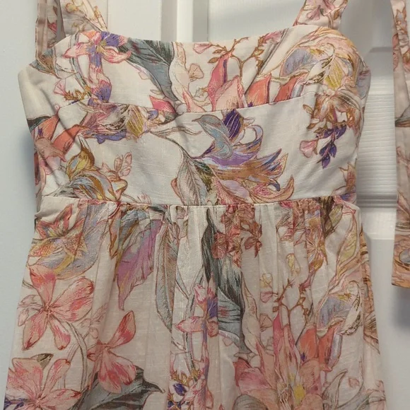 Zimmermann Midi Tie Shoulder Dress - Picture 5 of 7